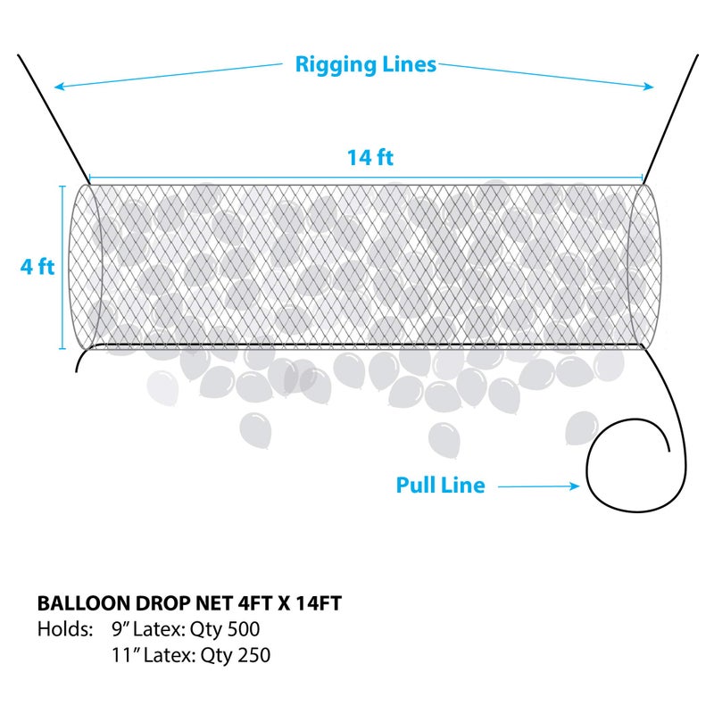 Qualatex Boss500 Balloon Drop 15' X 4.5; - Image 2